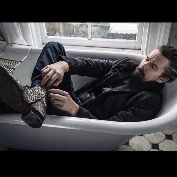 NIB JEAN-MICHEL CAZABAT ‘BOWIE’ Silver PYTHON Zip ANKLE BOOTS Size 41 EUR | 8 US - Picture 4 of 16